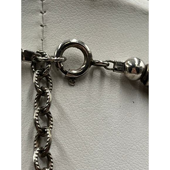 Carol Dorsey Bejewel Designer Sterling Crystal MOP Graduated Statement Necklace - Picture 12 of 13